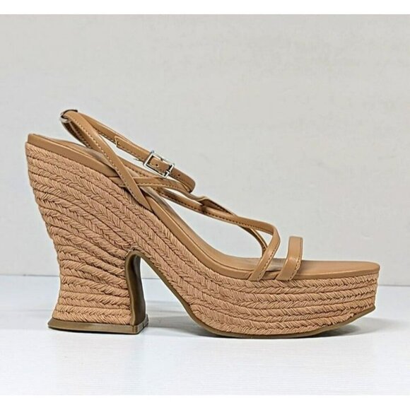 Marc Fisher LTD Women's Fetch Ankle Strap Espadrille Natural Size 9 (MSRP $140) - Picture 6 of 8
